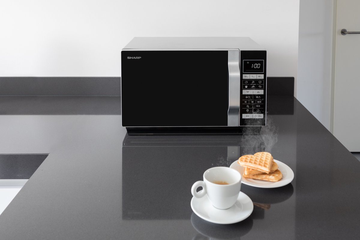 Sharp R860S Combi-magnetron Zilver