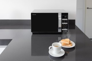 Sharp R860S Combi-magnetron Zilver