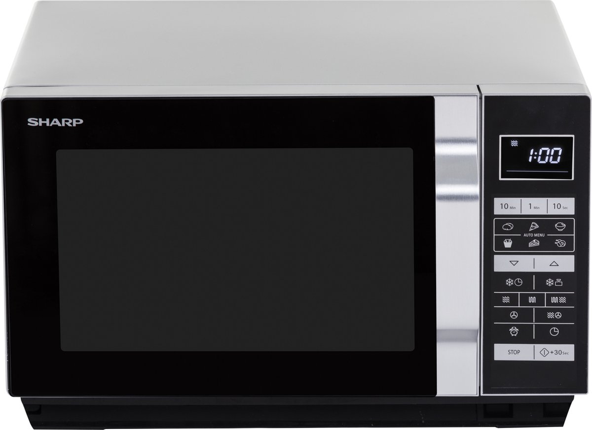 Sharp R860S Combi-magnetron Zilver