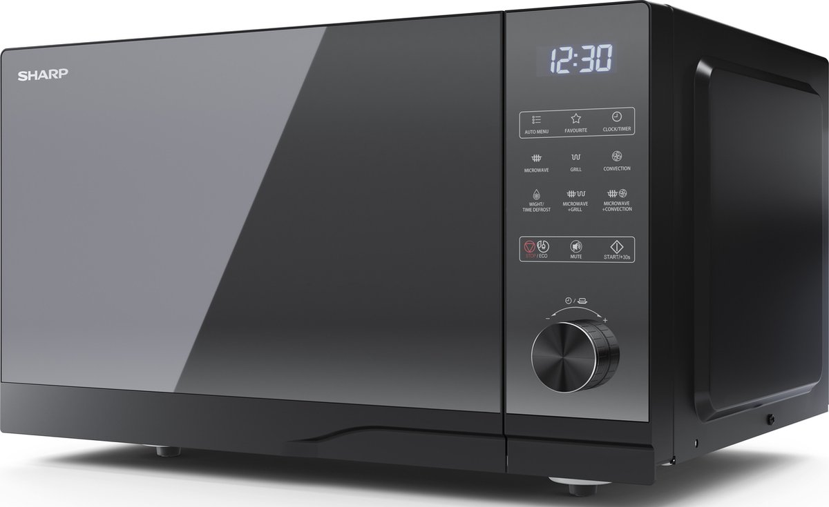 Sharp YC-GC52BE-B combimagnetron zwart 25L