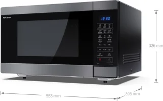 Sharp YC-MC422AE-SB combimagnetron 42L zwart
