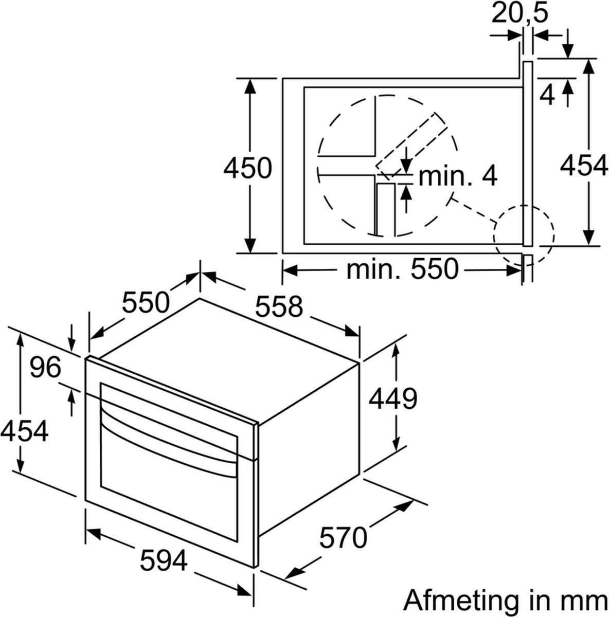 Siemens iQ500 CM585AGS0 Inbouw Combimagnetron