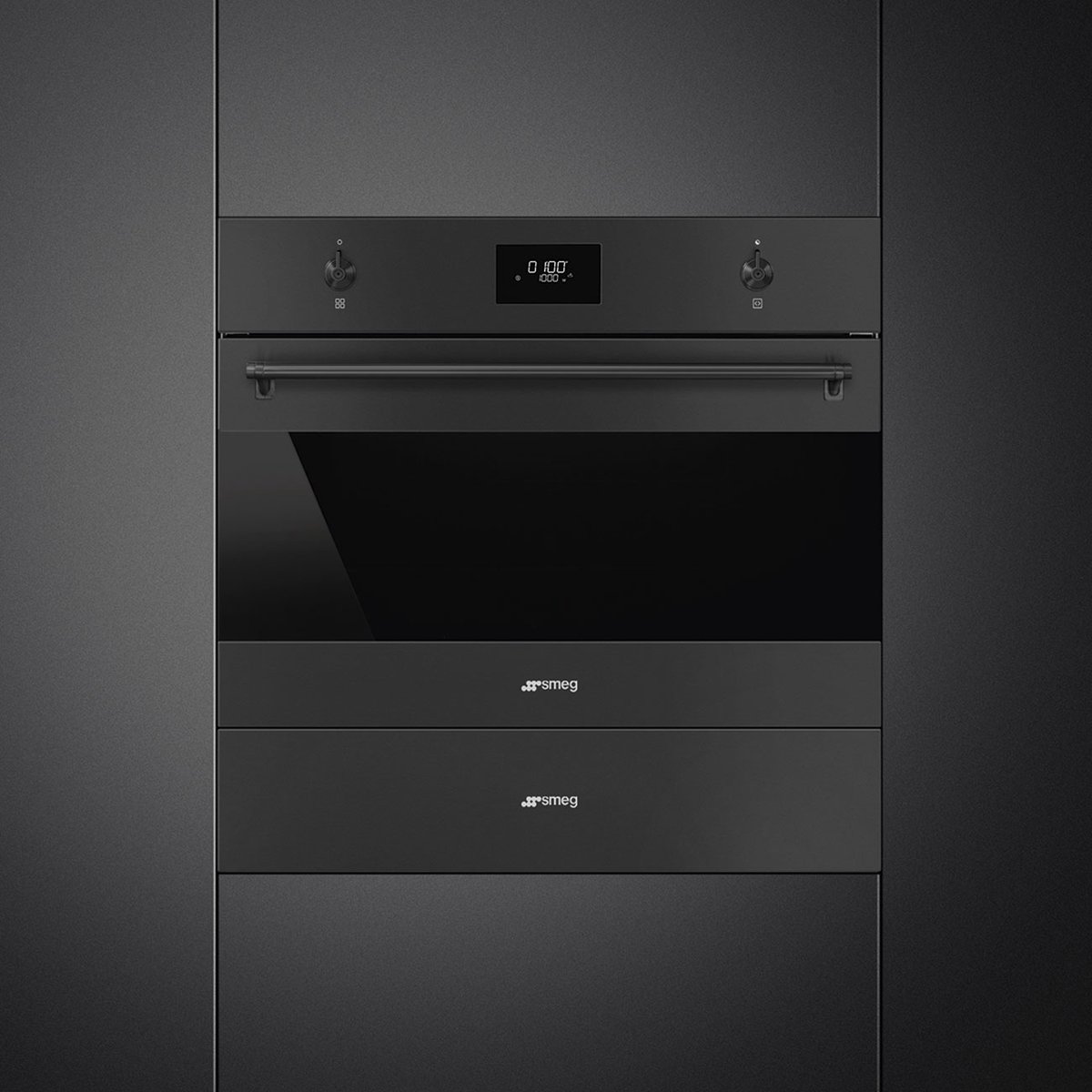 SMEG SO4301M0N Inbouw Grill-magnetron 40L Zwart