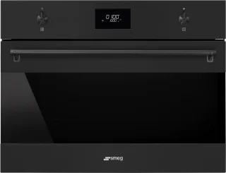 SMEG SO4301M1N Combi-oven 45 cm Mat Zwart