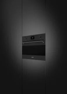 SMEG SO4301M1N Combi-oven 45 cm Mat Zwart