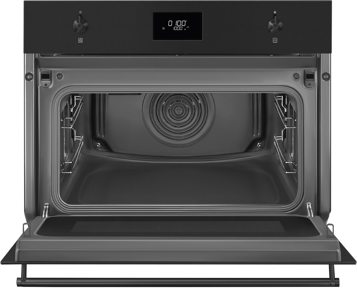 SMEG SO4301M1N Combi-oven 45 cm Mat Zwart