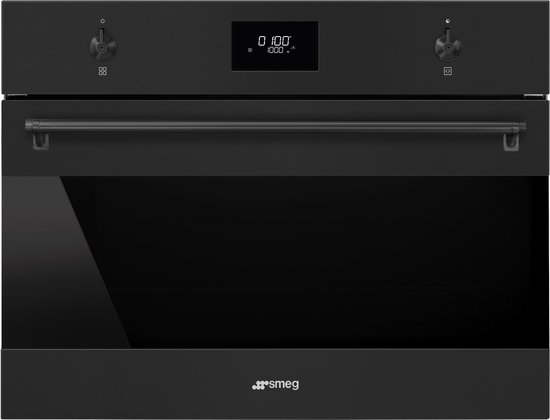 SMEG SO4301M1N Combi-oven 45 cm Mat Zwart