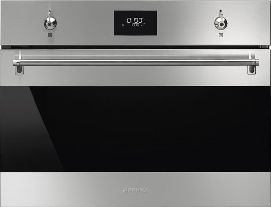 SMEG SO4301M1X — compacte premium combimagnetron met Italiaanse looks