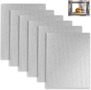 SnelShoppen 6 stuks mica platen voor magnetron 15x12 cm universeel