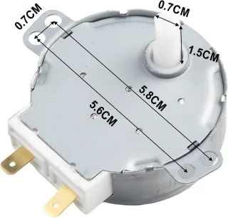SnelShoppen magnetron draaimotor GAL530TD 30V 4W vervangmotor
