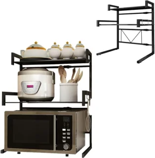 SnelShoppen magnetronstand zwart