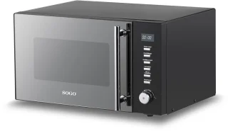 SOGO Combi Magnetron met Heteluchtoven en Grill 25L Zwart