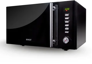 SOGO Combi Magnetron met Heteluchtoven en Grill 25L Zwart