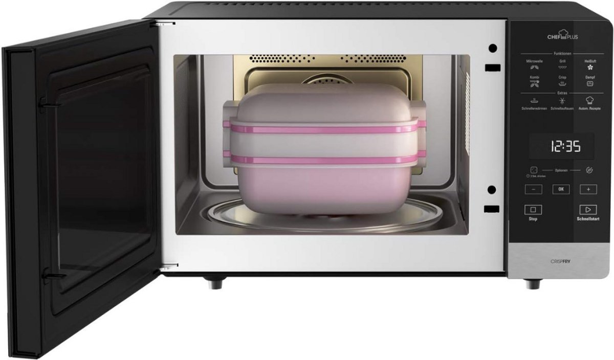 Solene Combi Magnetron RVS Zwart Zilver Vrijstaand