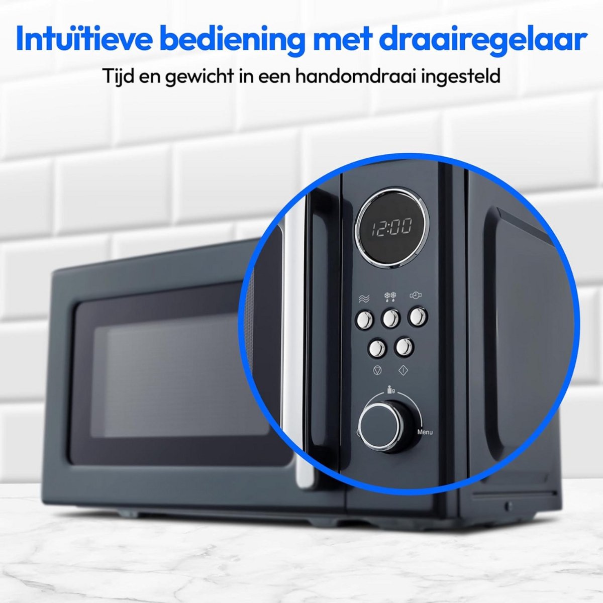 Solene Combi Magnetron RVS/Zwart/Zilver Vrijstaand