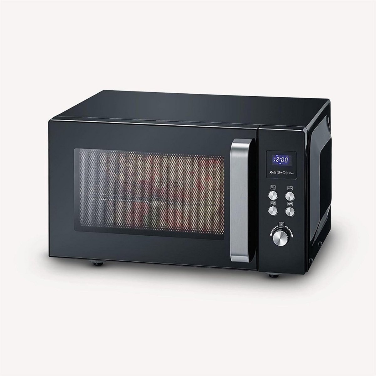 Solene Combi Magnetron Vrijstaand RVS Zwart Zilver