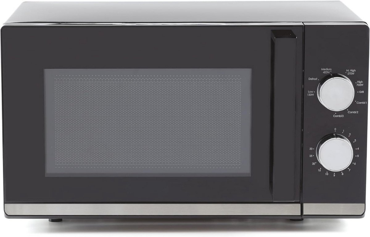 Solene Combi Magnetron Vrijstaand RVS/Zwart