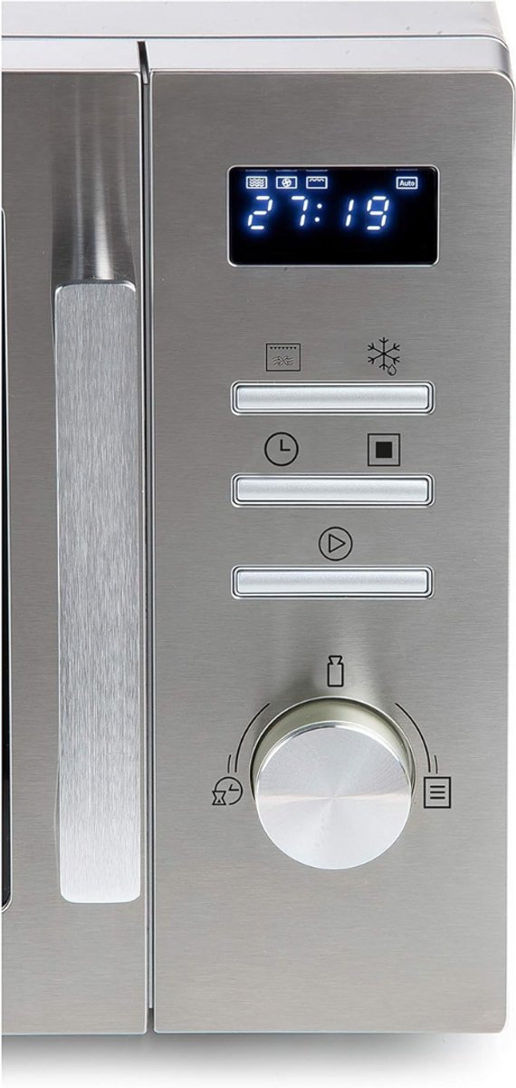 Solene Combi Magnetron Vrijstaand RVS/Zwart/Zilver