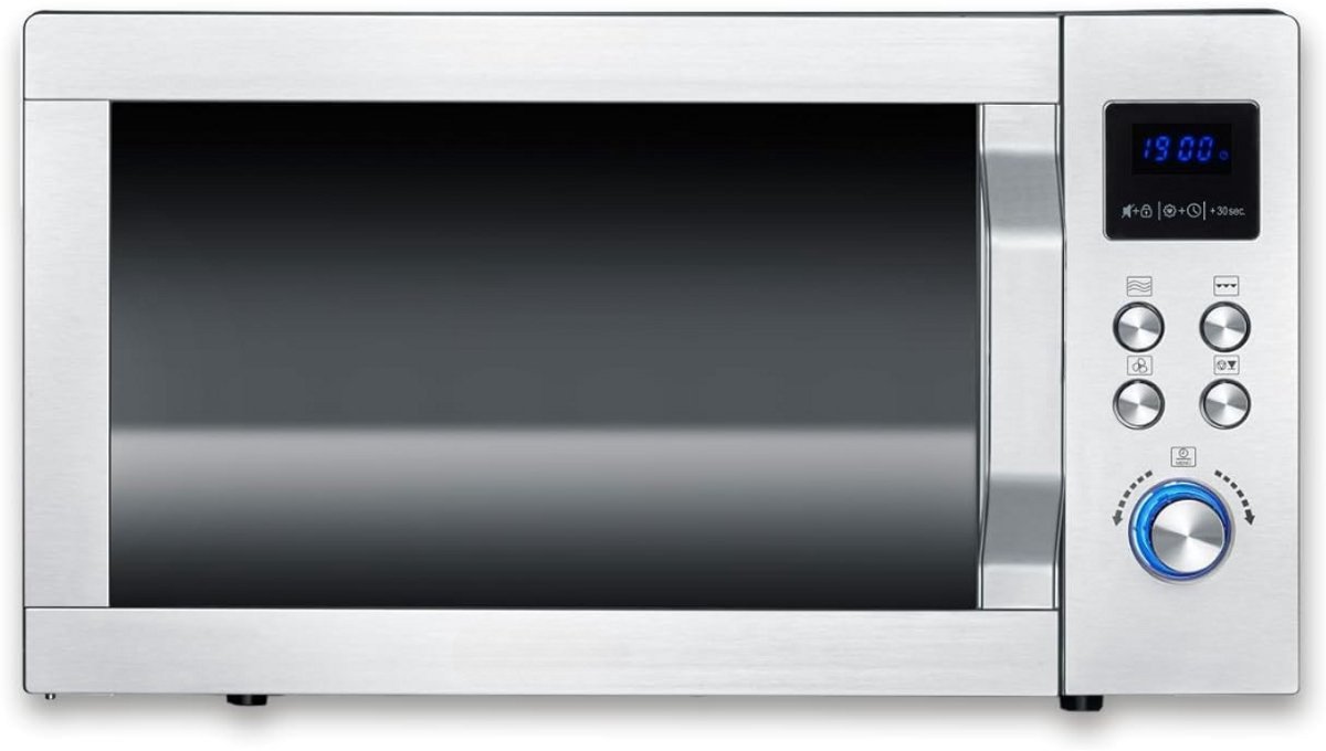 Solene Combi Magnetron Vrijstaand RVS/Zwart/Zilver