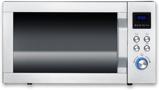Solene Combi Magnetron Vrijstaand RVS/Zwart/Zilver