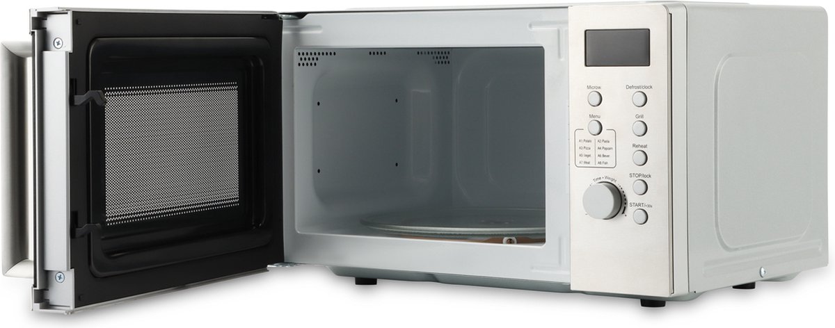 Swiss Pro+ Combi Magnetron Met Grill 20L RVS Zilver