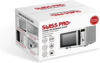 Swiss Pro+ Combi Magnetron Met Grill 20L RVS Zilver