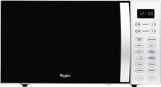 Whirlpool MWO 611 SL: Krachtige magnetron met grillfunctie voor veelzijdig koken