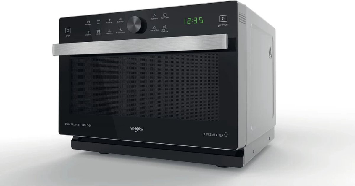Whirlpool MWSC 833 SB Combinatiemagnetron Zwart