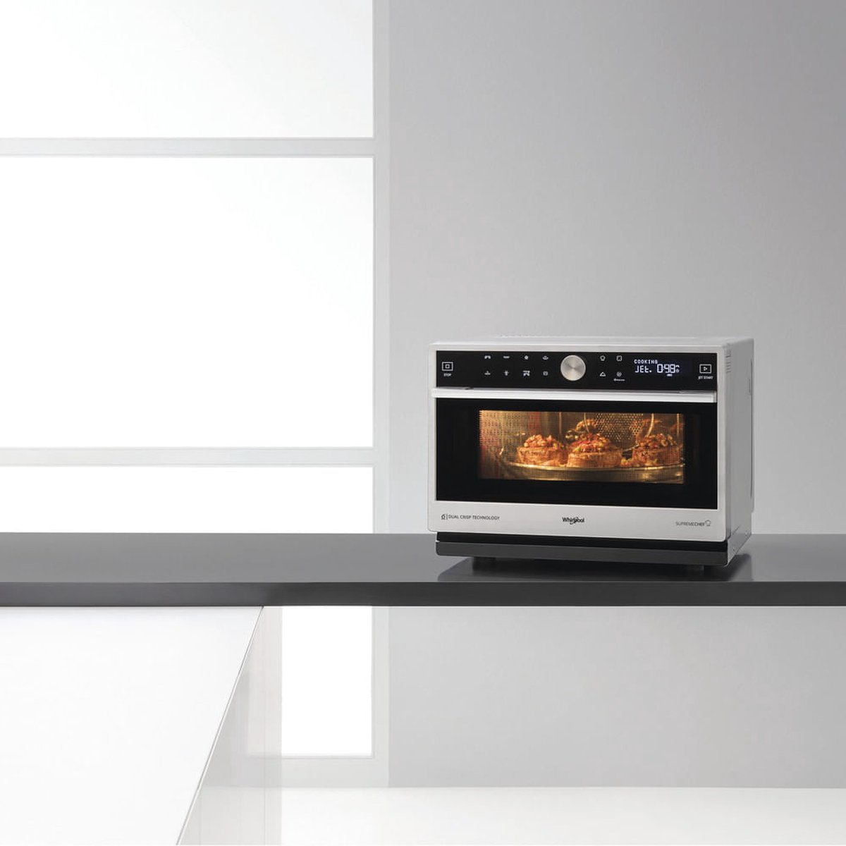 Whirlpool Supreme Chef MWSC 9133 SX Combimagnetron 33L Zilver