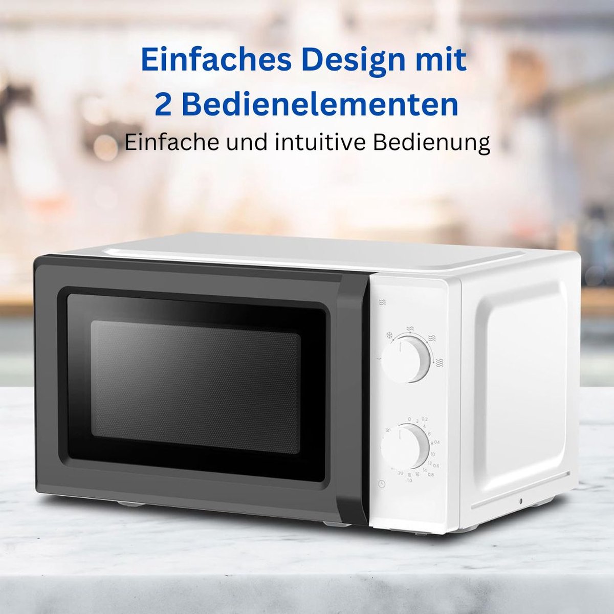 White-label Combi Magnetron 700W Zwart Wit Vrijstaand Inbouw