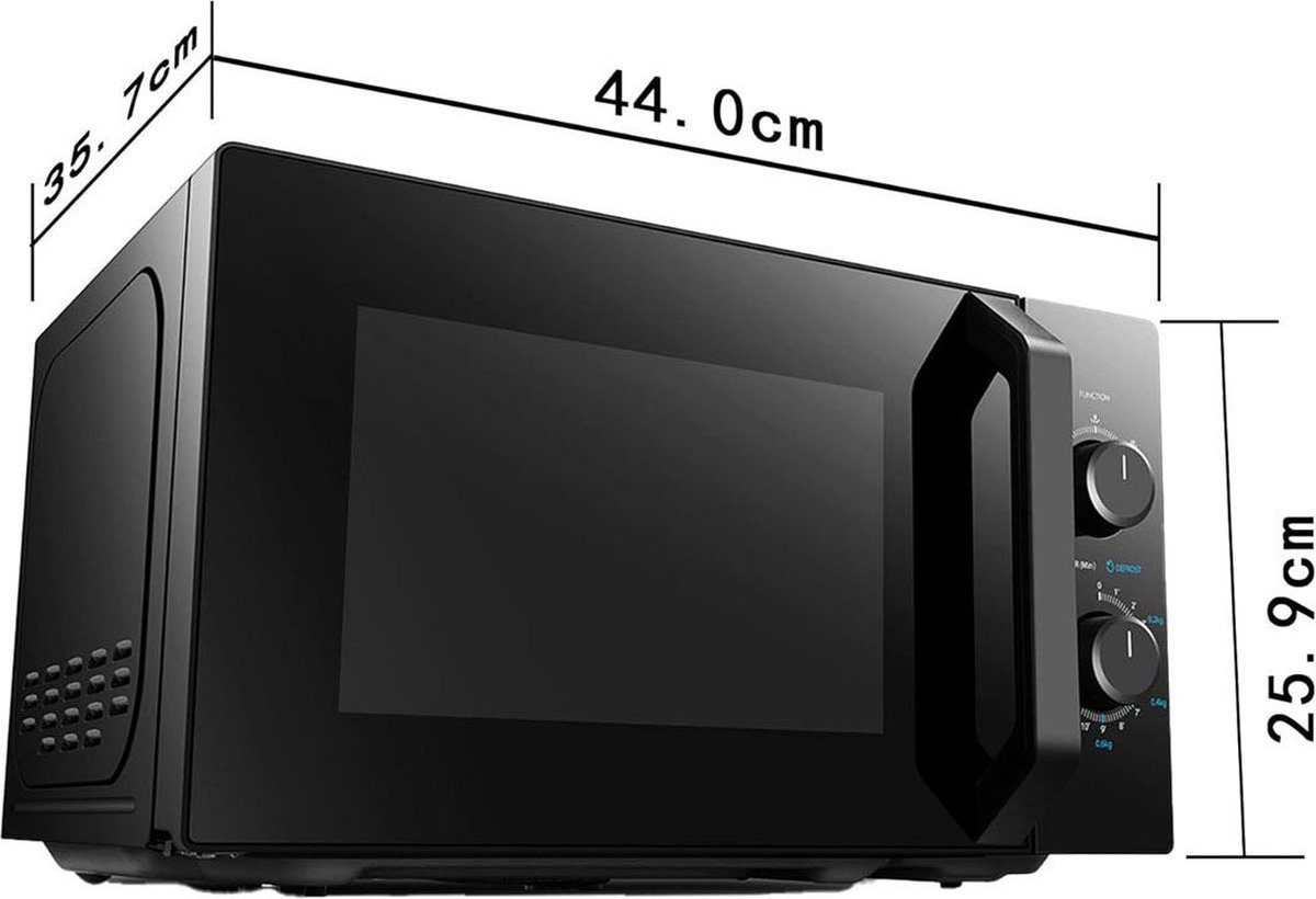 White-label Combi Magnetron 800W Zwart Vrijstaand