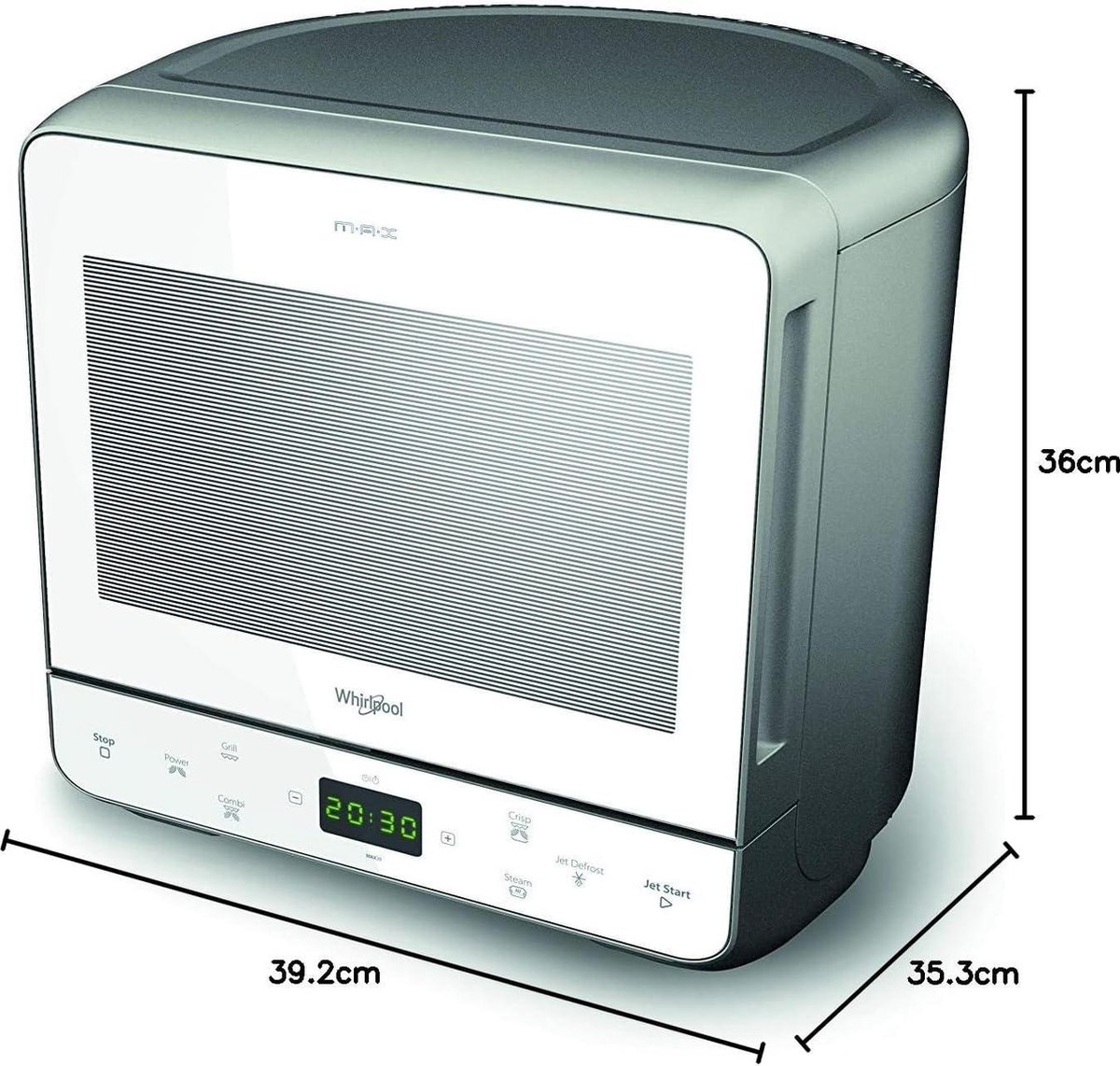 Wat vinden we goed aan de Zilveren magnetron 13L met grill en stoomaccessoires