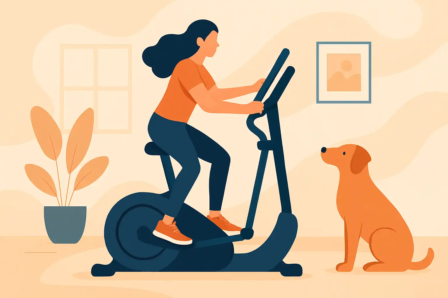 Crosstrainer en je hond: zo deel je de workoutruimte zonder problemen