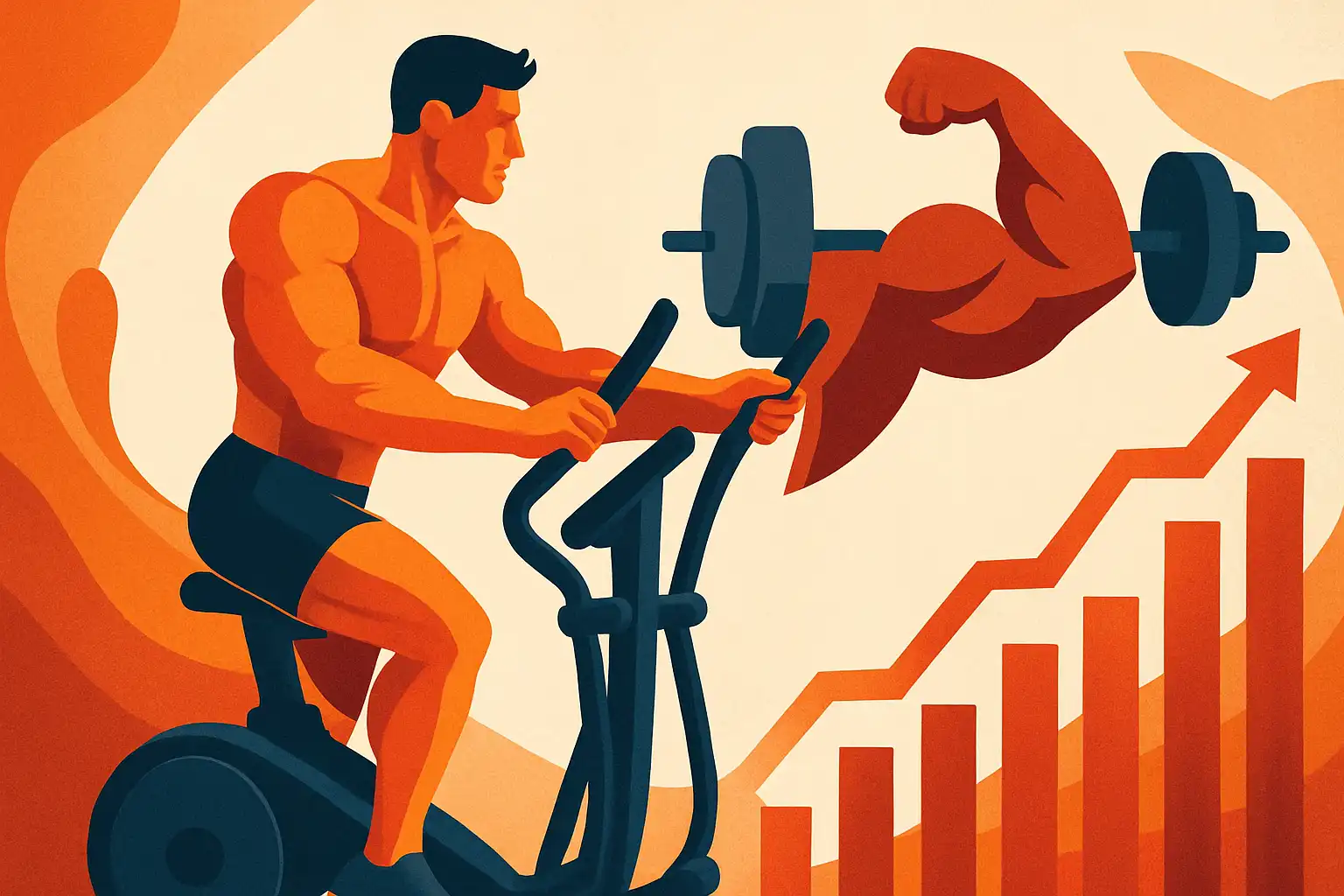 Kun je met een crosstrainer spiermassa opbouwen? praktische strategieën voor hypertrofie