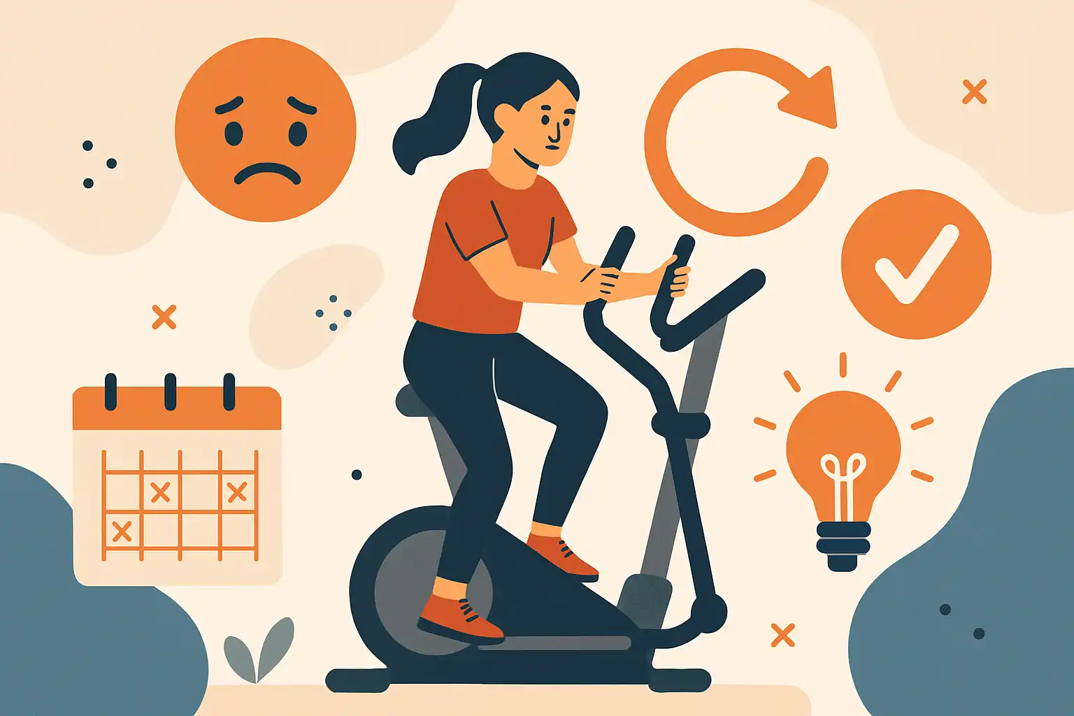 Waarom je crosstrainer geen gewoonte wordt (en de gedragstrucs die wél werken)