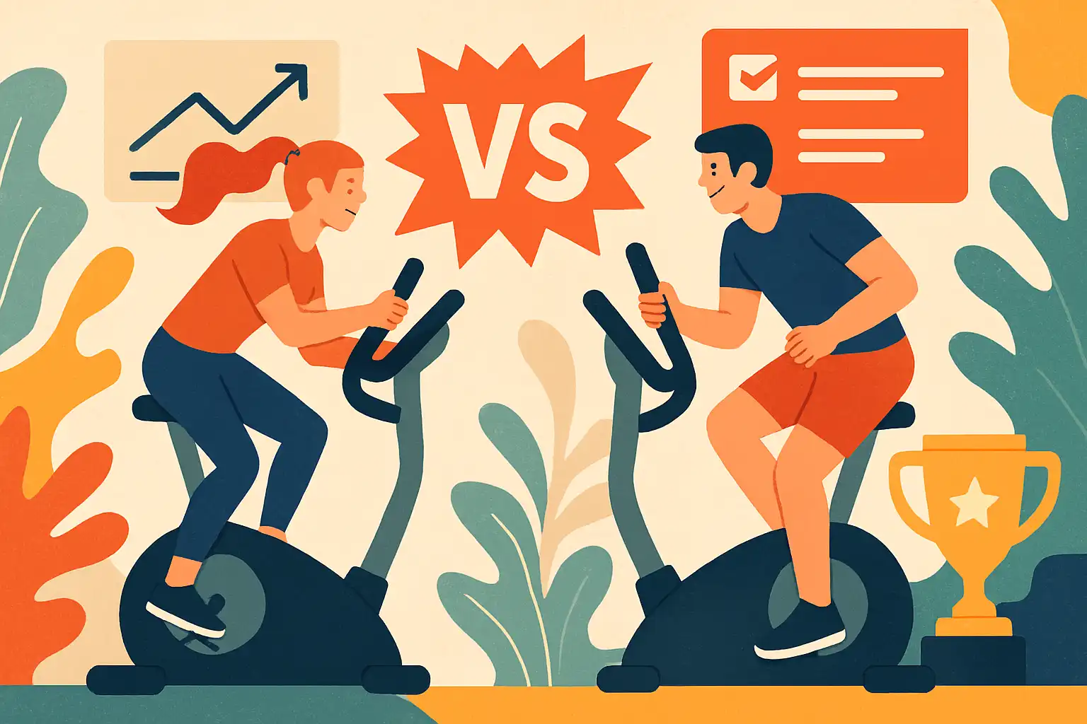 Zo organiseer je de ultieme crosstrainer-battle met vrienden: competitie, schema's en beloningen