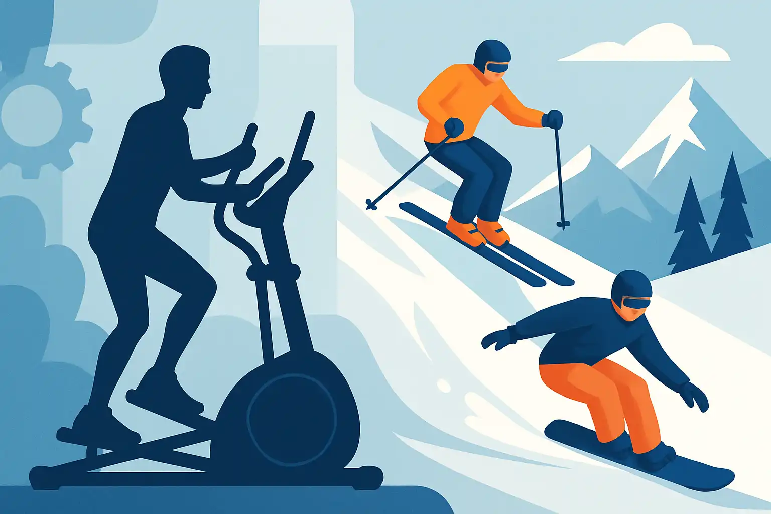 Zo train je op de crosstrainer voor een betere ski- en snowboardconditie