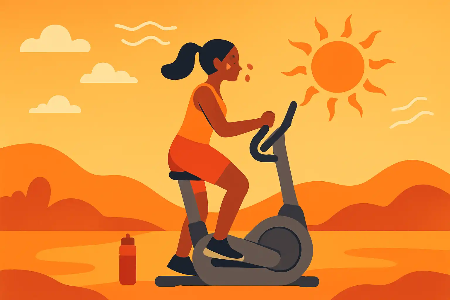 Zo train je veilig tijdens hittegolven: crosstrainer tips voor hete dagen
