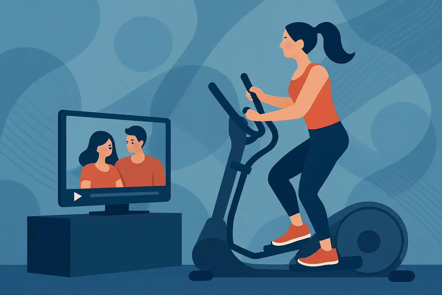 Zo versla je tv-uitstel: hoe je series inzet om langere crosstrainer-sessies leuk te maken