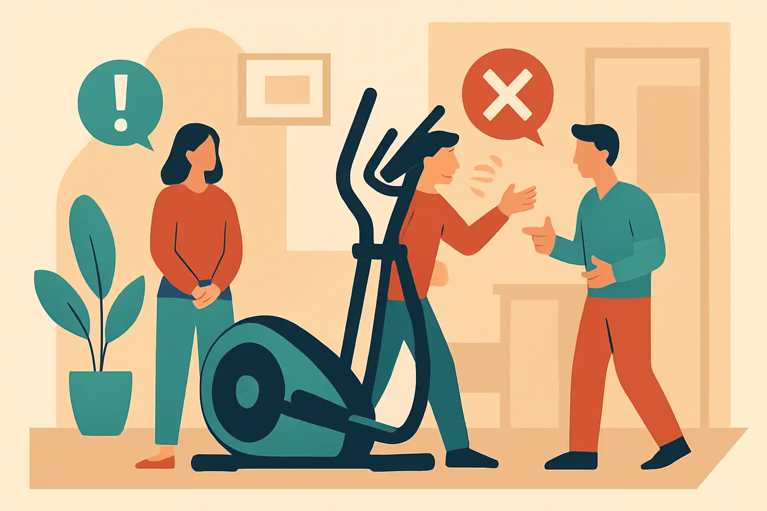 Zo voorkom je ruzies over de crosstrainer: etiquette voor huisgenoten en gedeelde ruimtes