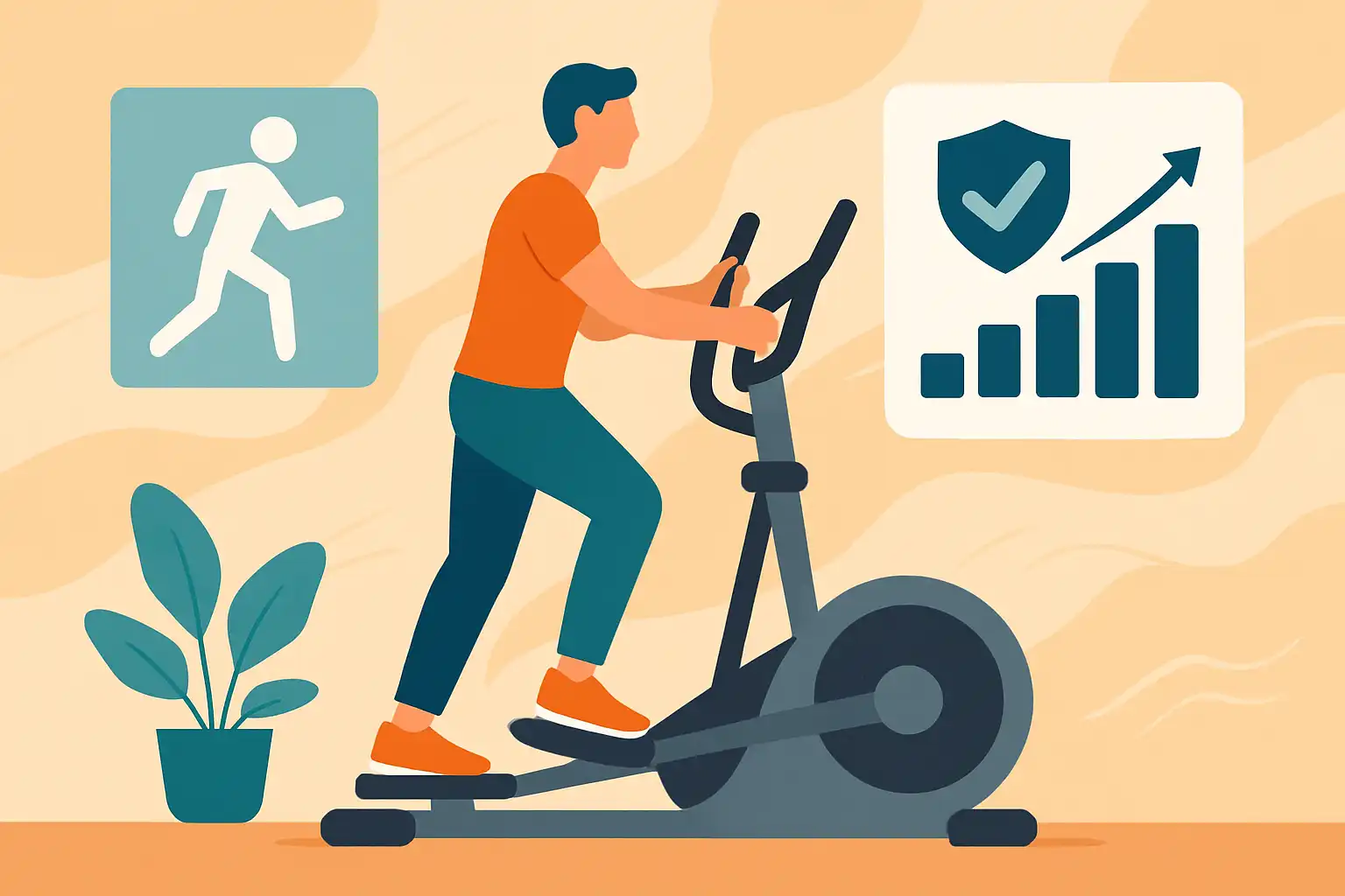 Zo zetten fysiotherapeuten de crosstrainer in bij revalidatie: oefeningen, veiligheid en opbouwschema's