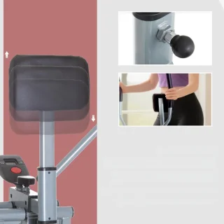 Crosstrainer - Hometrainer - LCD-display - Verstelbaar Borstkussen - Staal- Zilver - 96 x 60 x 152cm