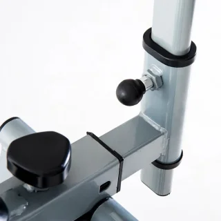 Crosstrainer - Hometrainer - LCD-display - Verstelbaar Borstkussen - Staal- Zilver - 96 x 60 x 152cm