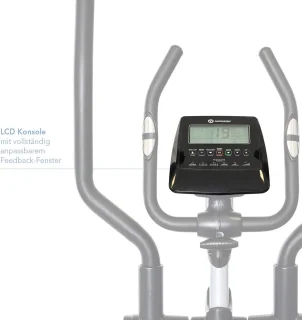 Crosstrainer met grote pedalen en elektronisch weerstandsysteem