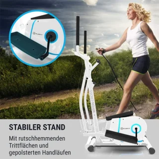 Ergonomische Crosstrainer 12kg Vliegwiel met LCD-Display en Hartslagmeter