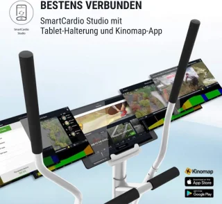 Ergonomische Crosstrainer 12kg Vliegwiel met LCD-Display en Hartslagmeter