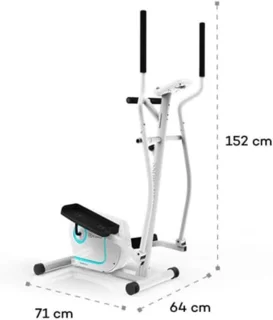 Ergonomische Crosstrainer 12kg Vliegwiel met LCD-Display en Hartslagmeter