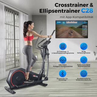 Crosstrainer Ergometer met Wi-Fi en Touchscreen - Perfect voor Thuistraining