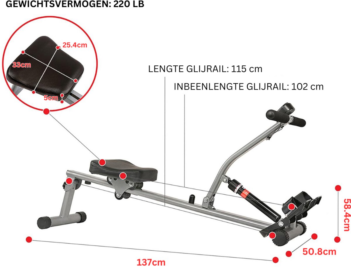 ApexArte Crosstrainer Roeiapparaat