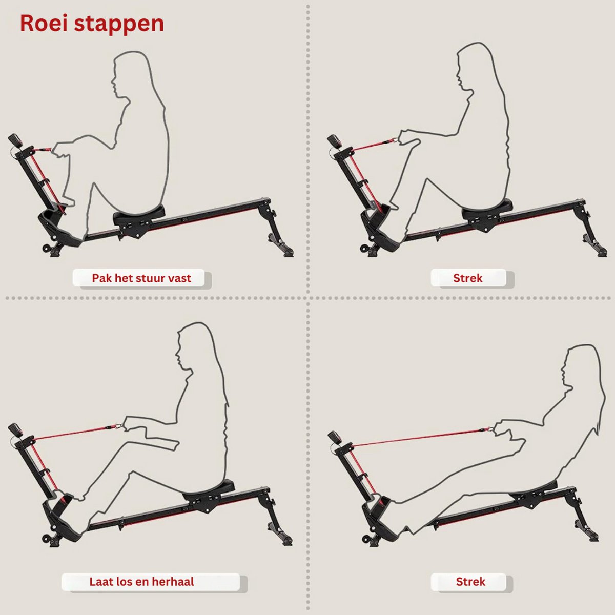 ApexArte Roeiapparaat Crosstrainer